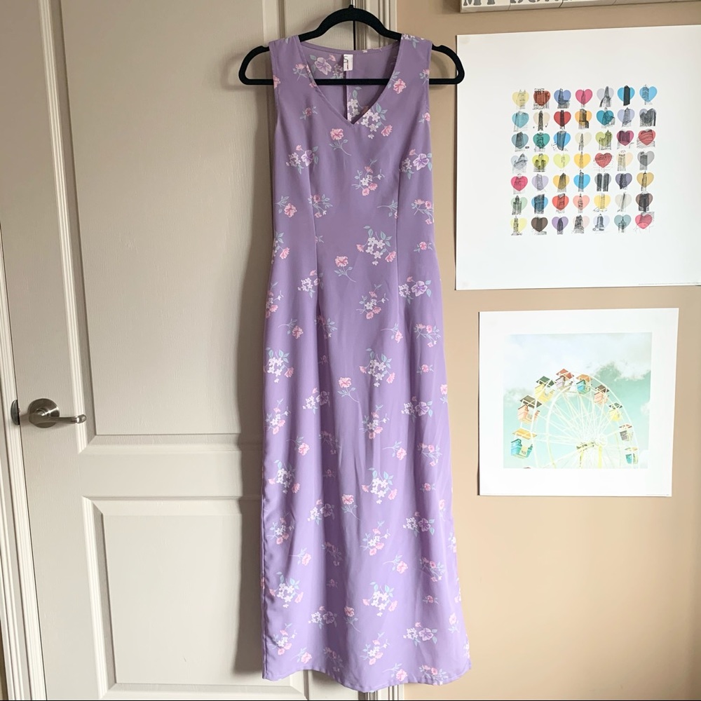 SOLD Vintage Suzy Shier | Floral maxi dress